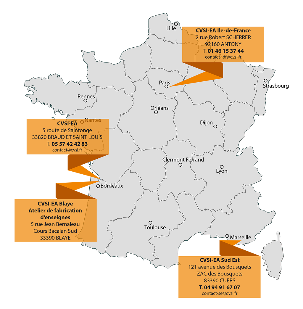 France regions departements